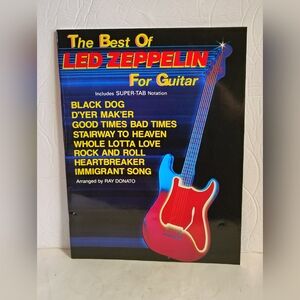 The Best Of Led Zeppelin For Guitar Song Booklet Paperback Ray Donato